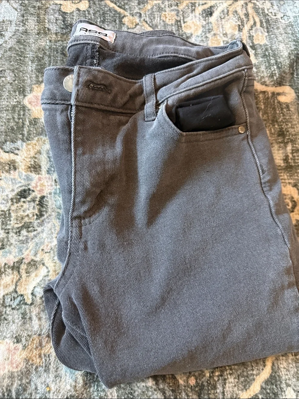 RSQ Kids Gray Stretch Jeans low rise flare